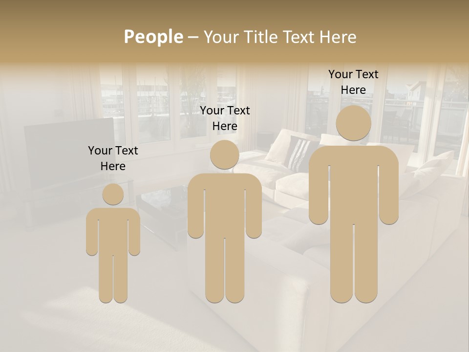 Modern Living Room PowerPoint Template