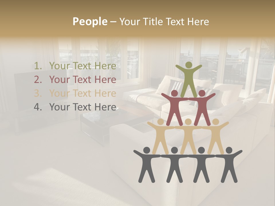 Modern Living Room PowerPoint Template