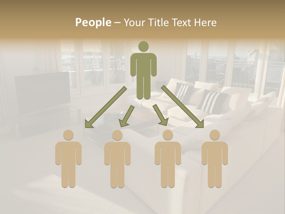 Modern Living Room PowerPoint Template