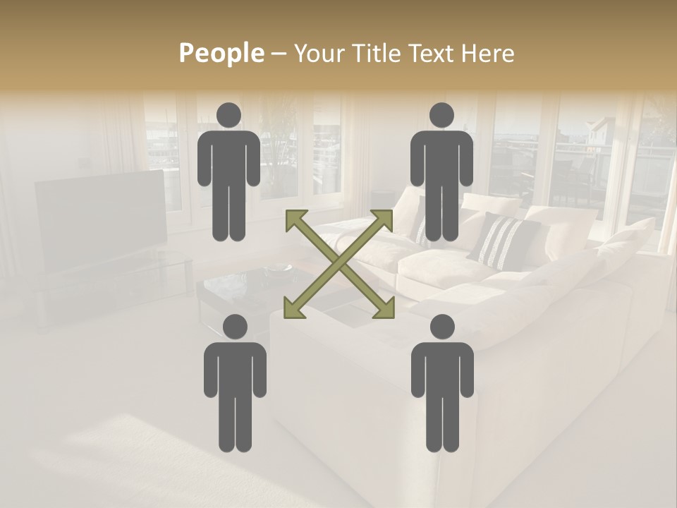 Modern Living Room PowerPoint Template