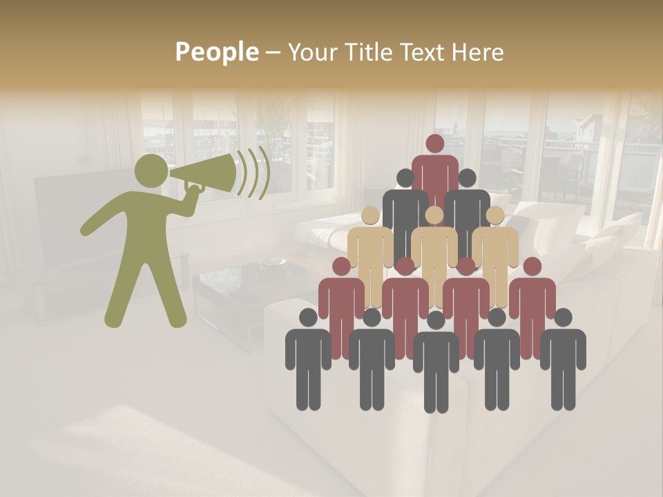 Modern Living Room PowerPoint Template