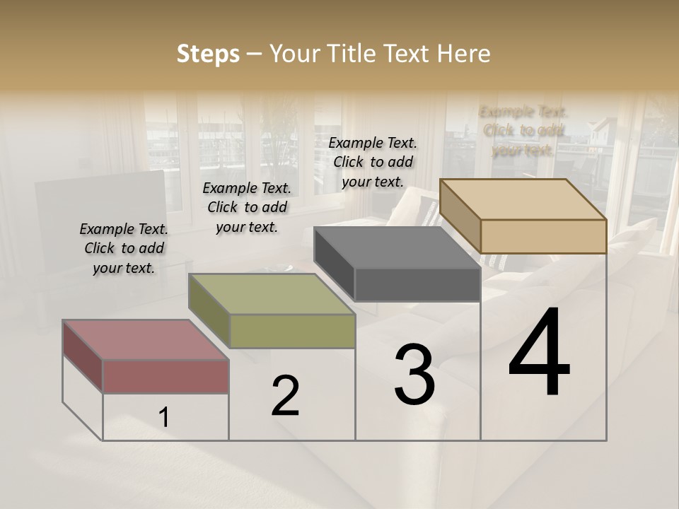Modern Living Room PowerPoint Template