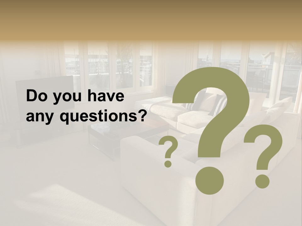 Modern Living Room PowerPoint Template