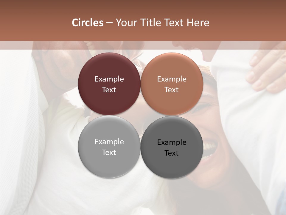 Family Lifestyle Portrait Of A Mum And Dad With Their Two Kids Having Fun Outdoors PowerPoint Template