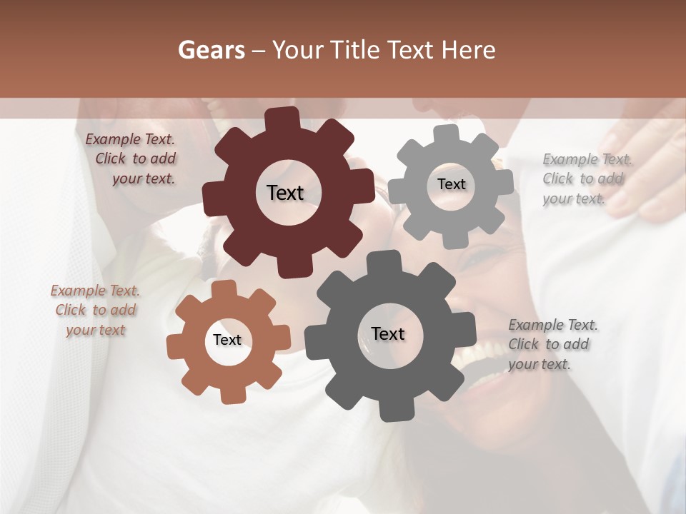 Family Lifestyle Portrait Of A Mum And Dad With Their Two Kids Having Fun Outdoors PowerPoint Template