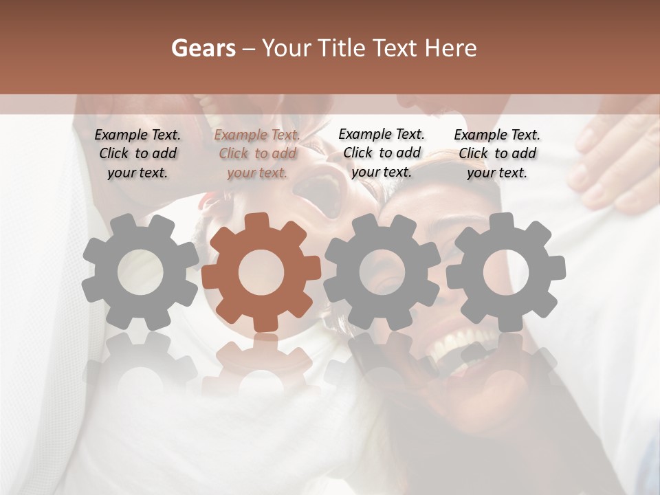 Family Lifestyle Portrait Of A Mum And Dad With Their Two Kids Having Fun Outdoors PowerPoint Template