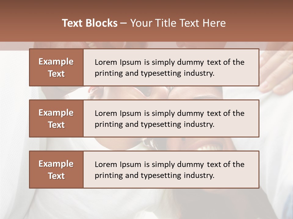 Family Lifestyle Portrait Of A Mum And Dad With Their Two Kids Having Fun Outdoors PowerPoint Template