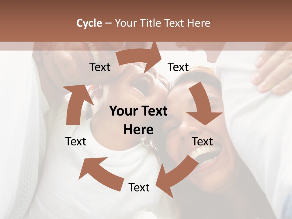 Family Lifestyle Portrait Of A Mum And Dad With Their Two Kids Having Fun Outdoors PowerPoint Template