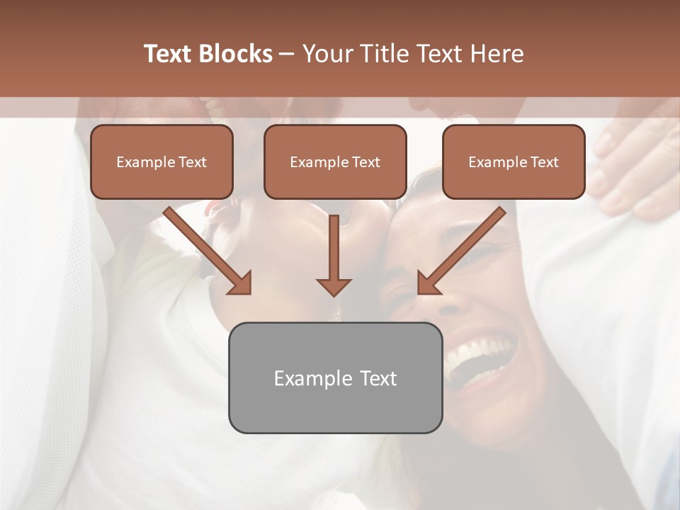 Family Lifestyle Portrait Of A Mum And Dad With Their Two Kids Having Fun Outdoors PowerPoint Template