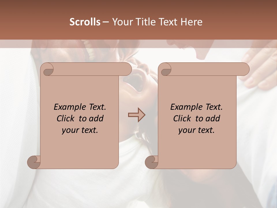 Family Lifestyle Portrait Of A Mum And Dad With Their Two Kids Having Fun Outdoors PowerPoint Template