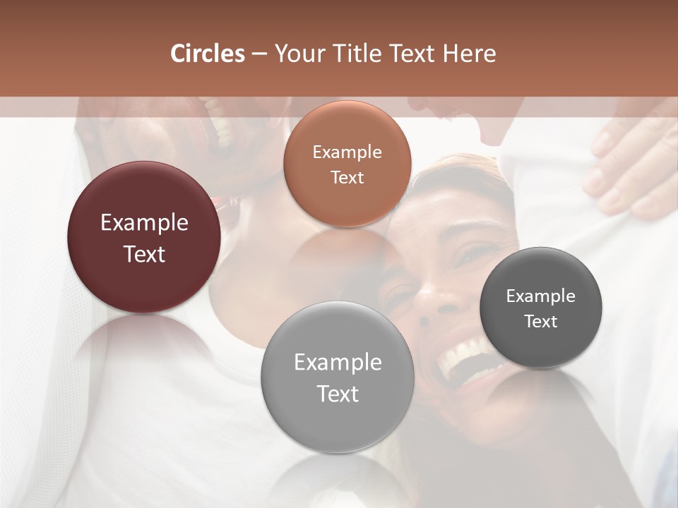 Family Lifestyle Portrait Of A Mum And Dad With Their Two Kids Having Fun Outdoors PowerPoint Template