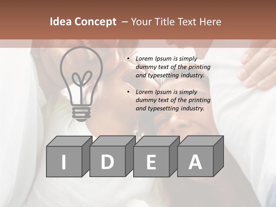 Family Lifestyle Portrait Of A Mum And Dad With Their Two Kids Having Fun Outdoors PowerPoint Template