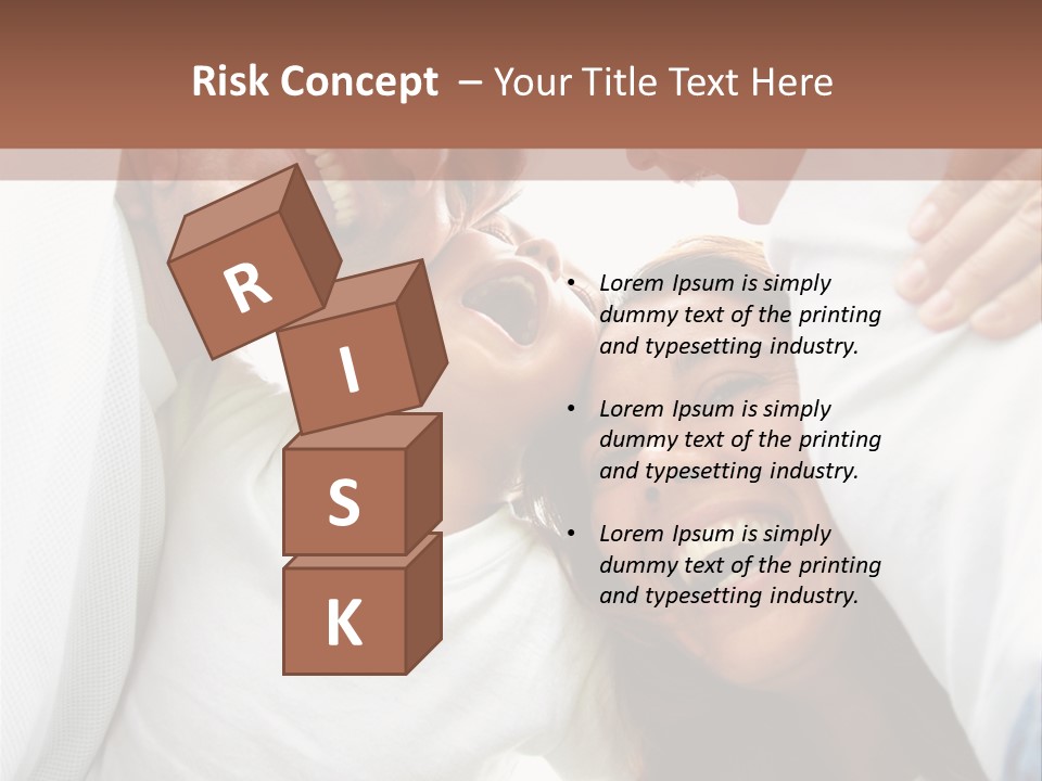 Family Lifestyle Portrait Of A Mum And Dad With Their Two Kids Having Fun Outdoors PowerPoint Template