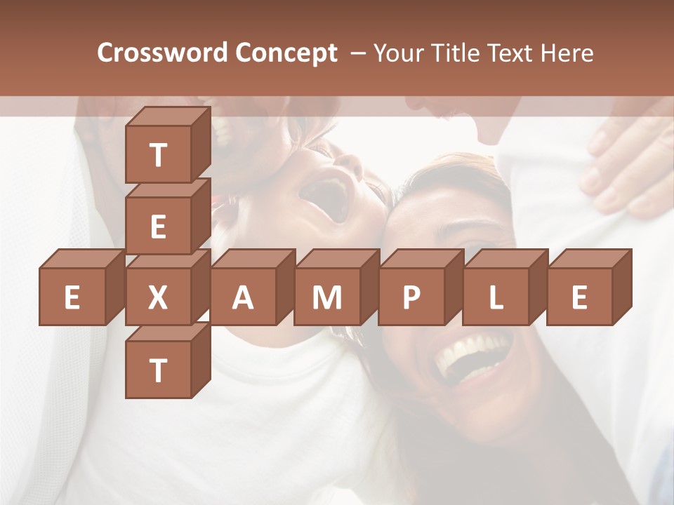 Family Lifestyle Portrait Of A Mum And Dad With Their Two Kids Having Fun Outdoors PowerPoint Template