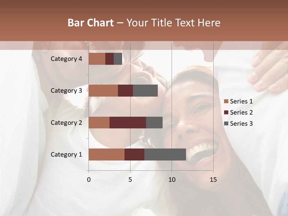 Family Lifestyle Portrait Of A Mum And Dad With Their Two Kids Having Fun Outdoors PowerPoint Template