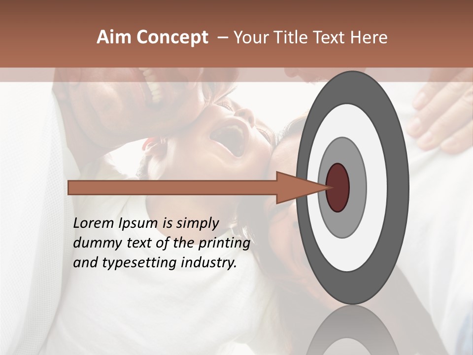 Family Lifestyle Portrait Of A Mum And Dad With Their Two Kids Having Fun Outdoors PowerPoint Template