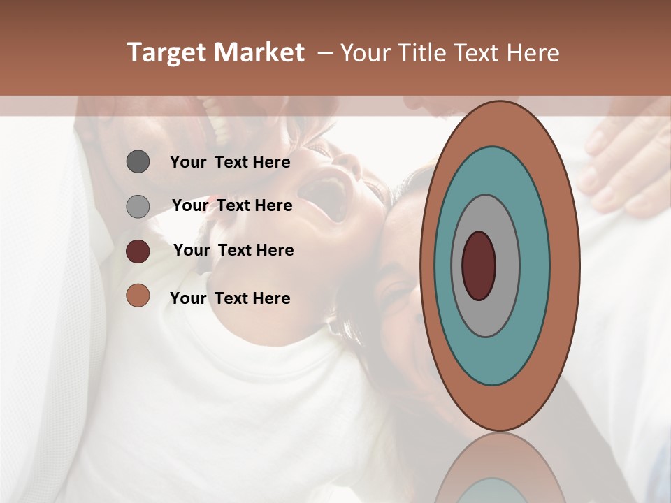 Family Lifestyle Portrait Of A Mum And Dad With Their Two Kids Having Fun Outdoors PowerPoint Template