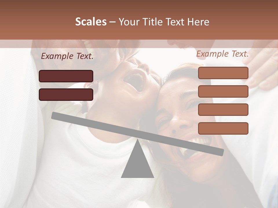 Family Lifestyle Portrait Of A Mum And Dad With Their Two Kids Having Fun Outdoors PowerPoint Template