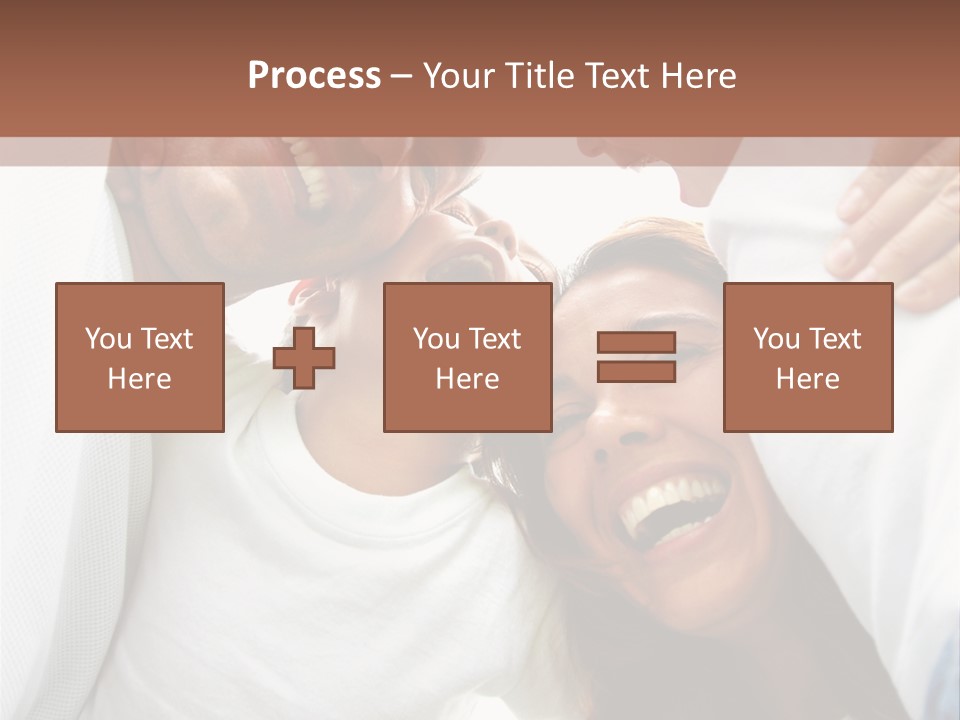 Family Lifestyle Portrait Of A Mum And Dad With Their Two Kids Having Fun Outdoors PowerPoint Template