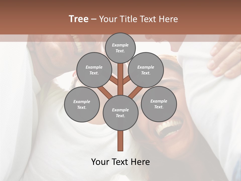 Family Lifestyle Portrait Of A Mum And Dad With Their Two Kids Having Fun Outdoors PowerPoint Template