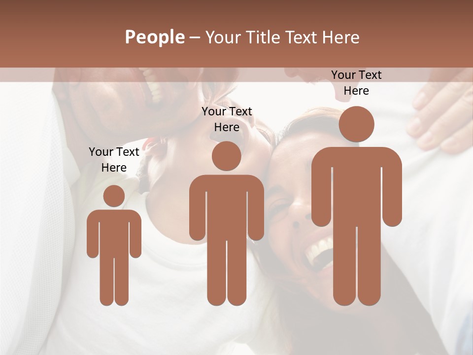 Family Lifestyle Portrait Of A Mum And Dad With Their Two Kids Having Fun Outdoors PowerPoint Template