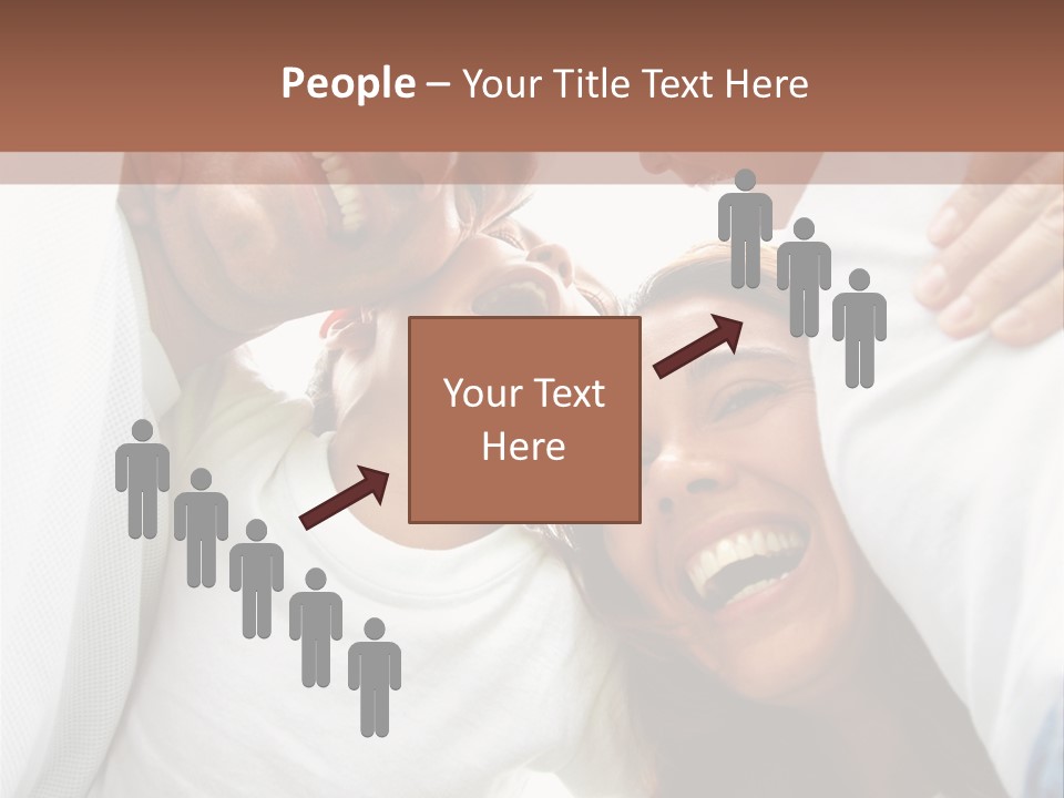 Family Lifestyle Portrait Of A Mum And Dad With Their Two Kids Having Fun Outdoors PowerPoint Template