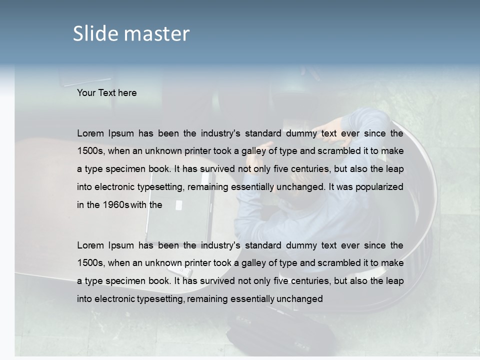 Two Business Men In A Meeting. PowerPoint Template