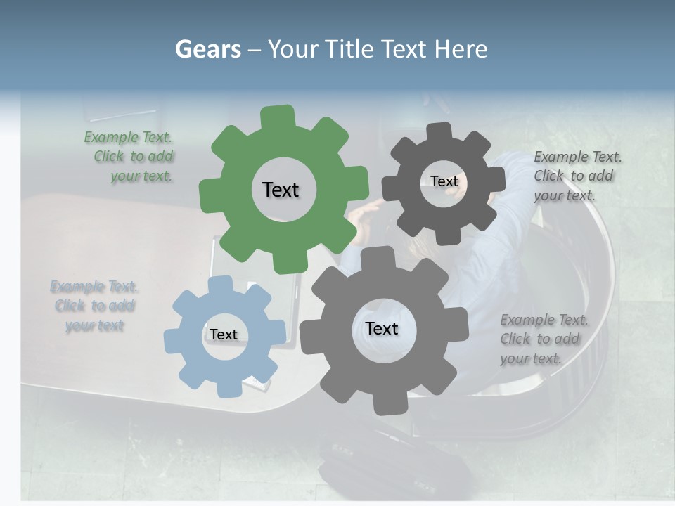 Two Business Men In A Meeting. PowerPoint Template