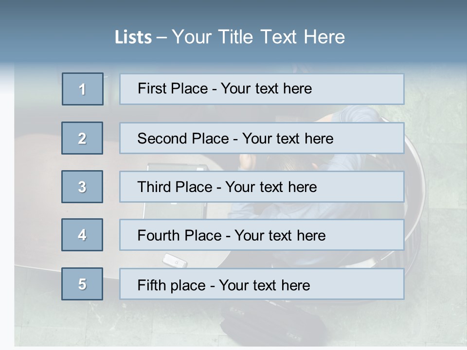 Two Business Men In A Meeting. PowerPoint Template