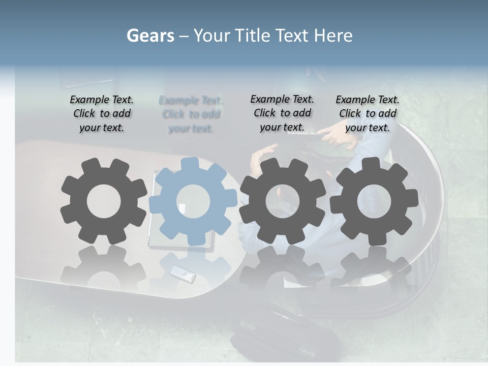 Two Business Men In A Meeting. PowerPoint Template