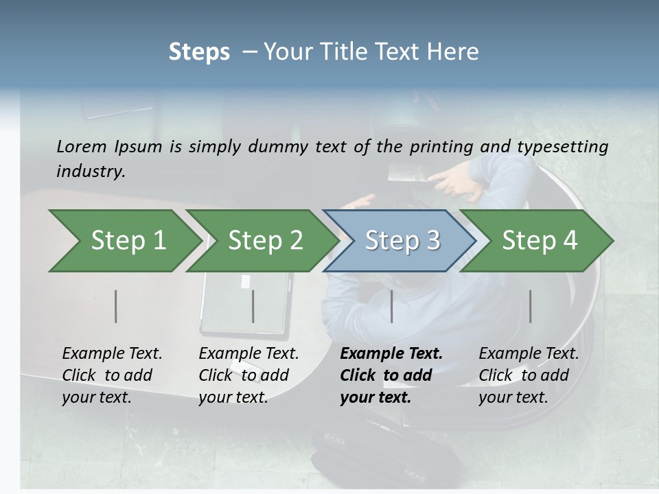 Two Business Men In A Meeting. PowerPoint Template