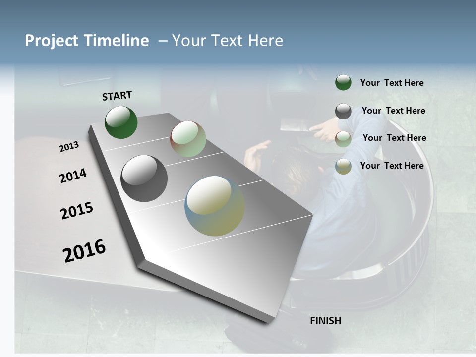 Two Business Men In A Meeting. PowerPoint Template