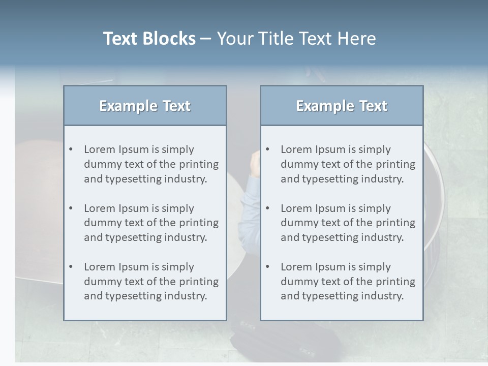 Two Business Men In A Meeting. PowerPoint Template