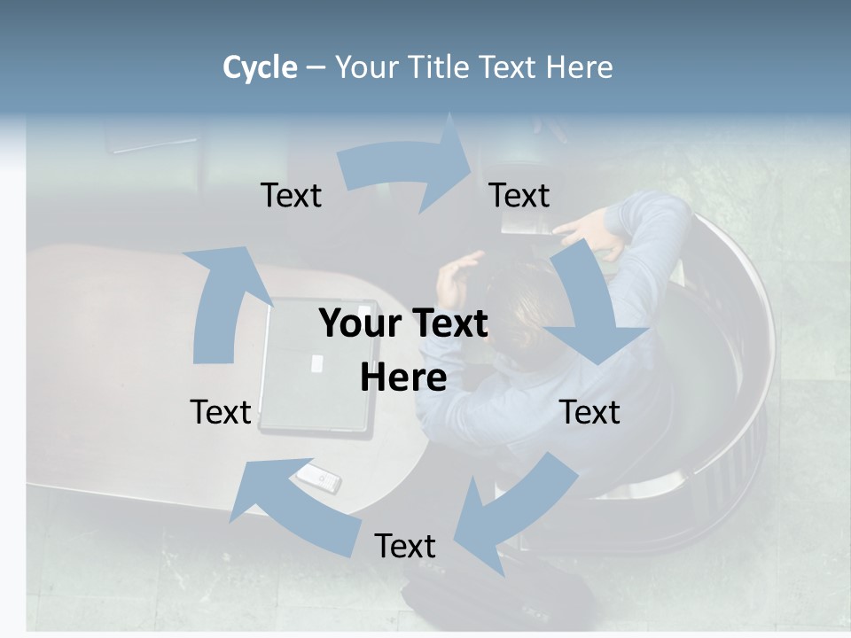 Two Business Men In A Meeting. PowerPoint Template