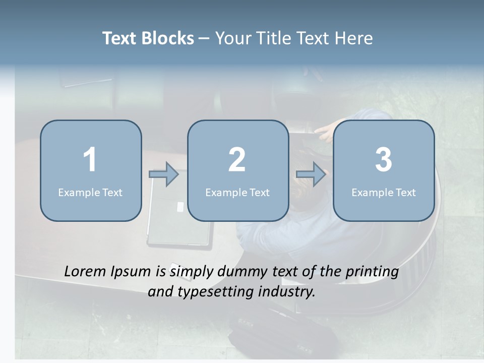 Two Business Men In A Meeting. PowerPoint Template
