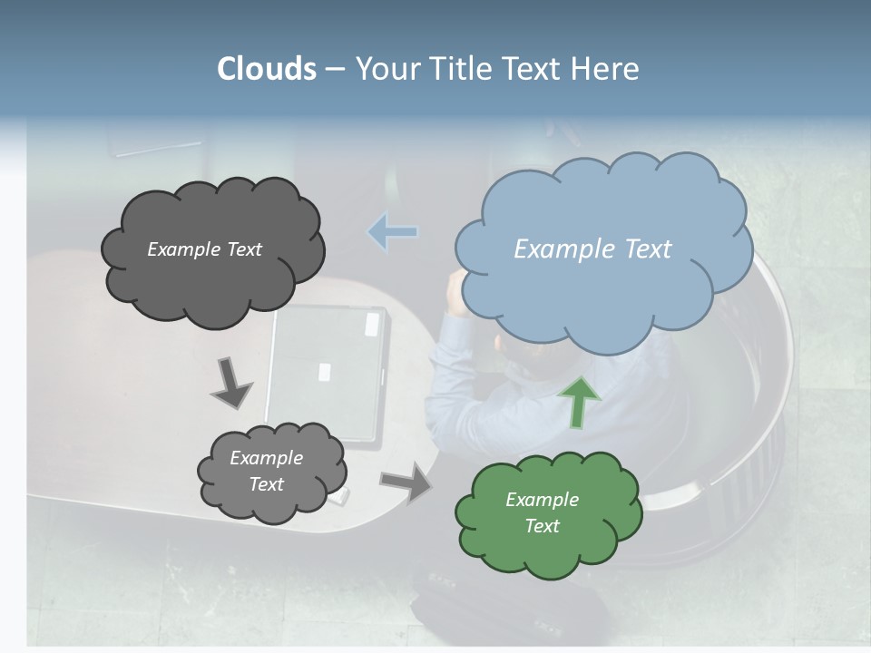 Two Business Men In A Meeting. PowerPoint Template