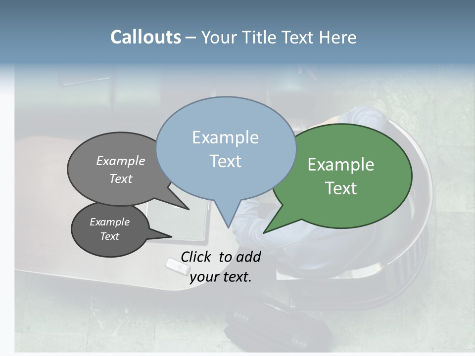 Two Business Men In A Meeting. PowerPoint Template
