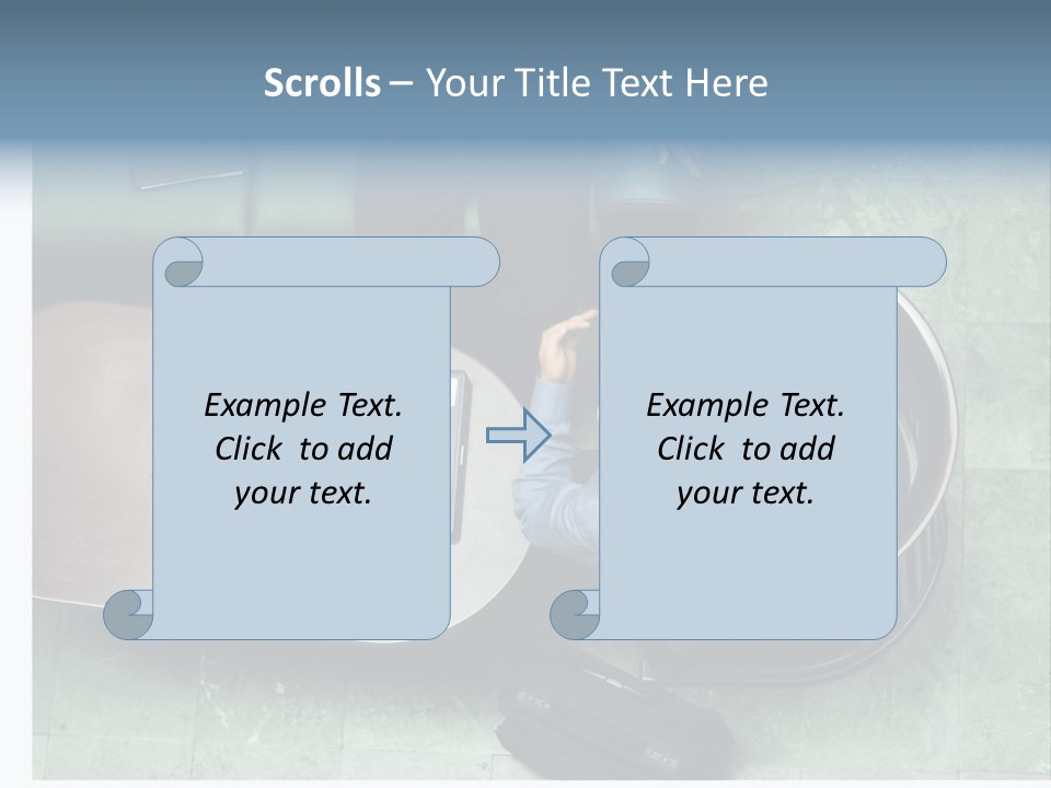 Two Business Men In A Meeting. PowerPoint Template