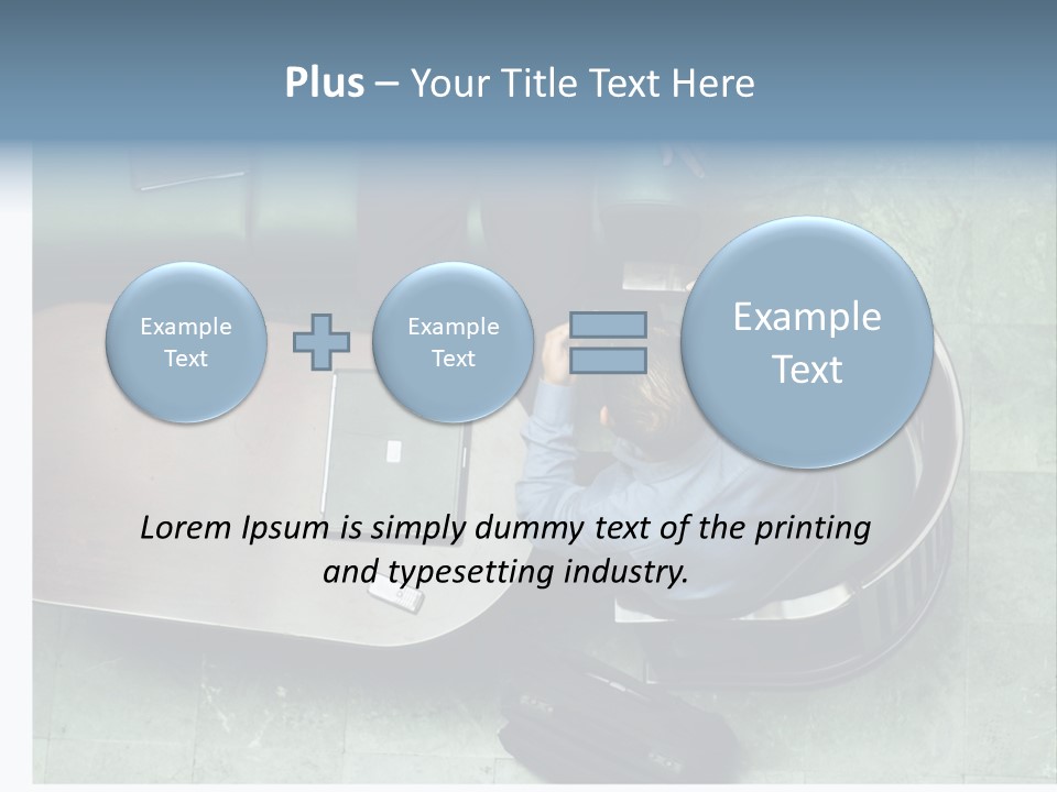 Two Business Men In A Meeting. PowerPoint Template