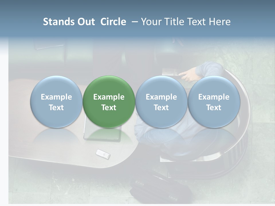 Two Business Men In A Meeting. PowerPoint Template