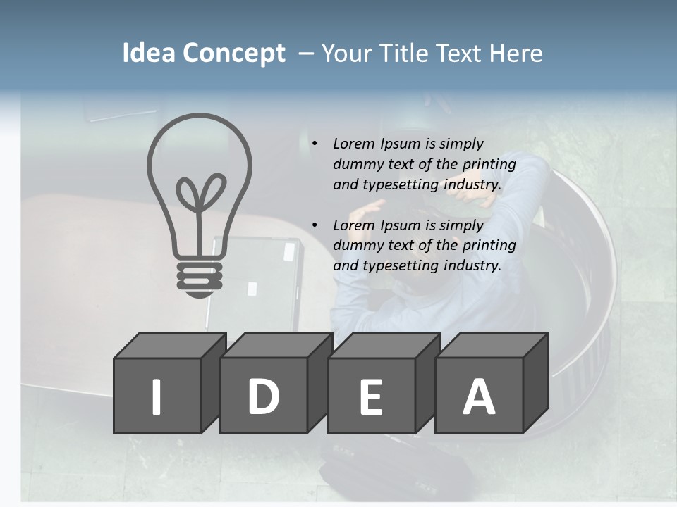 Two Business Men In A Meeting. PowerPoint Template