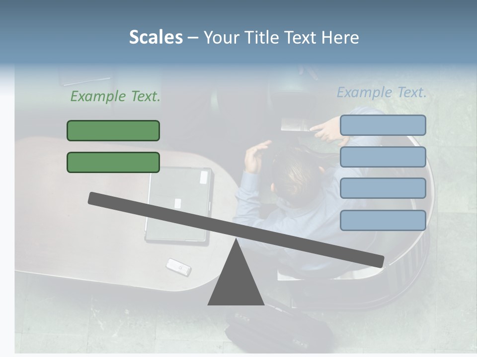 Two Business Men In A Meeting. PowerPoint Template
