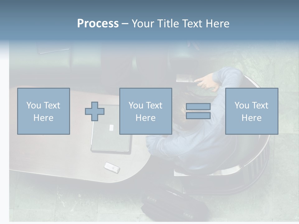 Two Business Men In A Meeting. PowerPoint Template