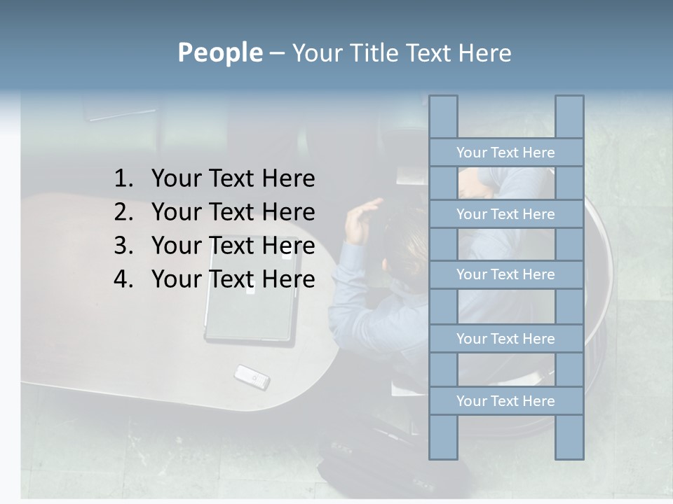 Two Business Men In A Meeting. PowerPoint Template