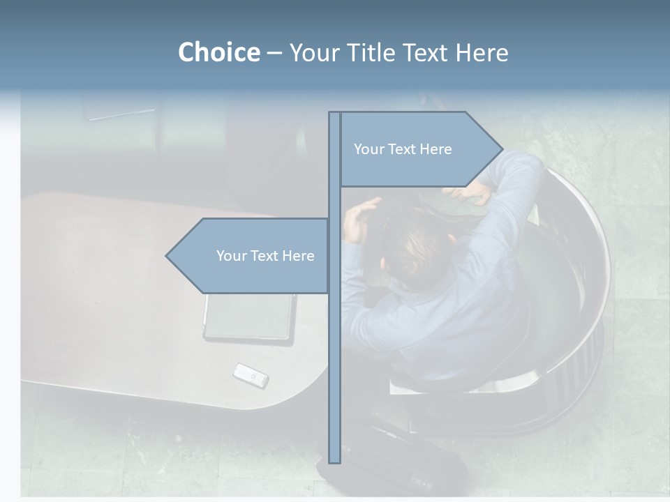 Two Business Men In A Meeting. PowerPoint Template