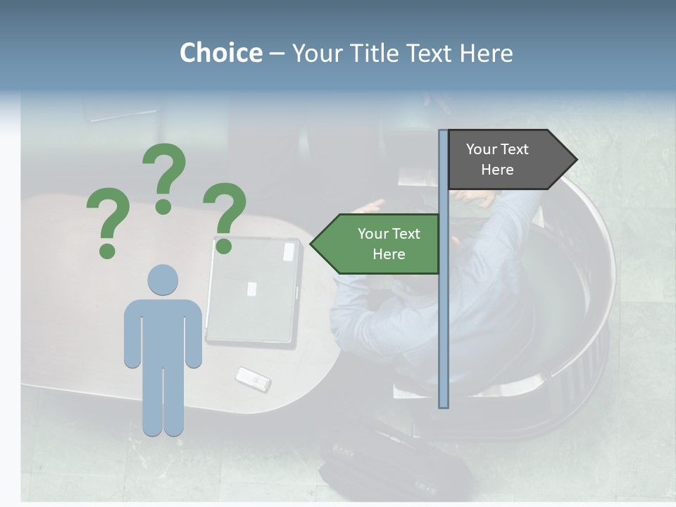 Two Business Men In A Meeting. PowerPoint Template