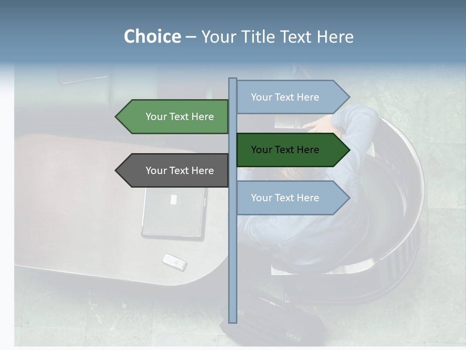 Two Business Men In A Meeting. PowerPoint Template