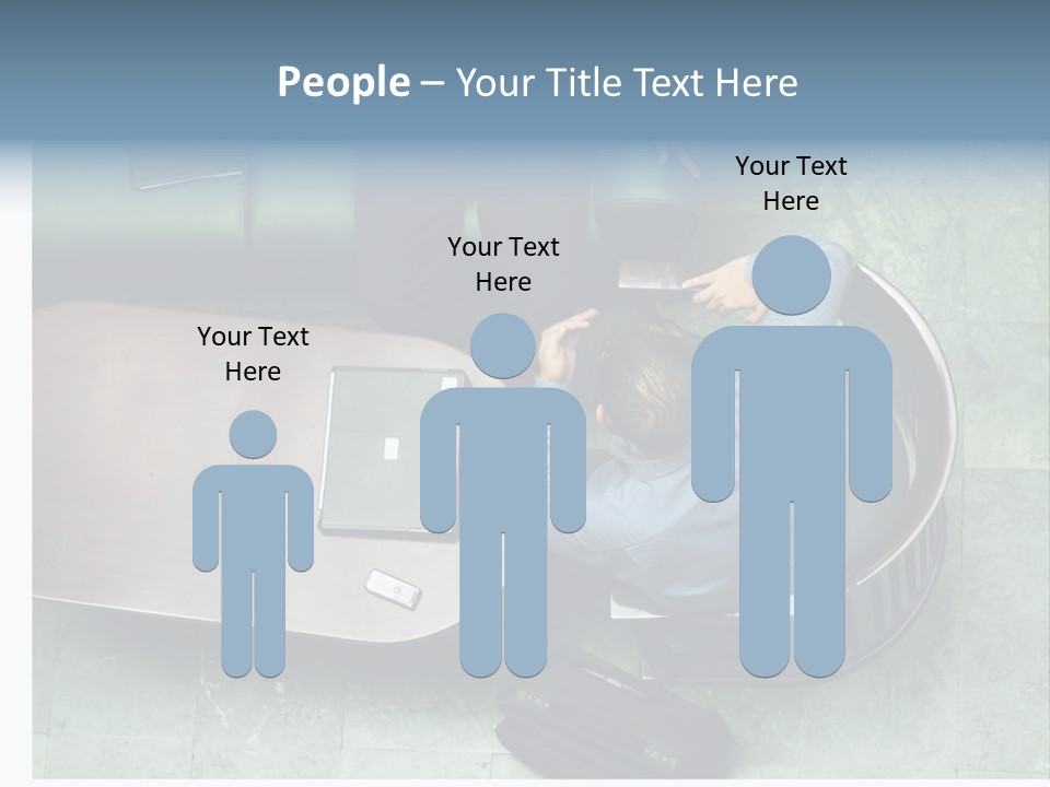 Two Business Men In A Meeting. PowerPoint Template