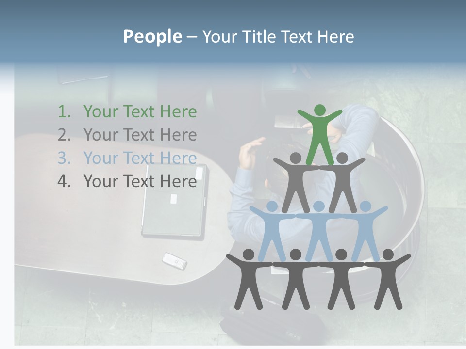 Two Business Men In A Meeting. PowerPoint Template