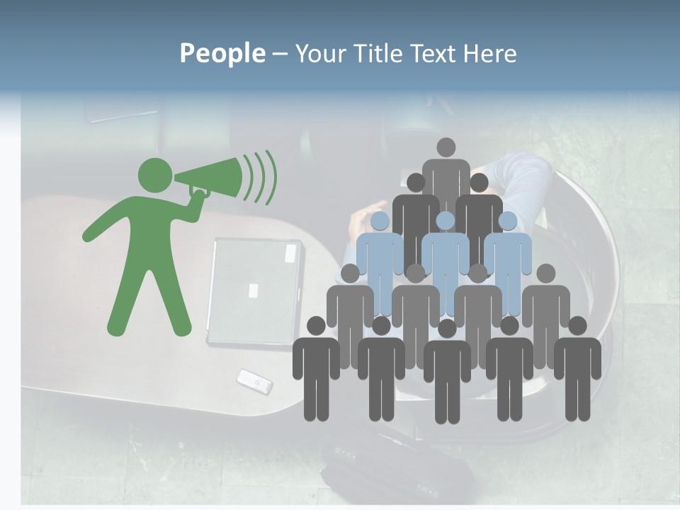 Two Business Men In A Meeting. PowerPoint Template